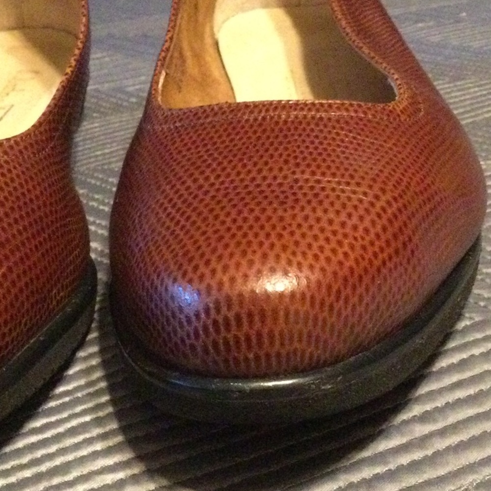 Salvatore Ferragamo brown 9.5 wedge shoes for women - Picture 6 of 11